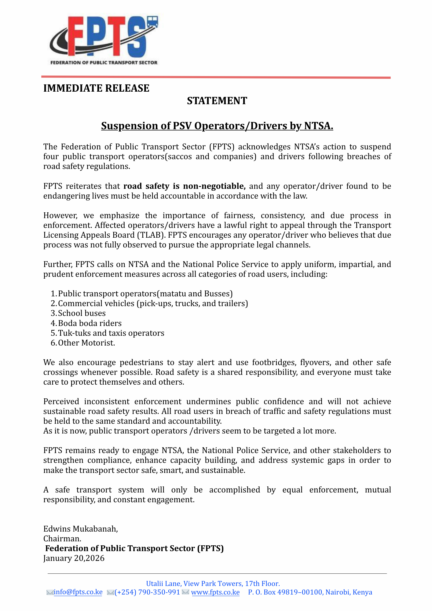 Press Statement PDF Preview